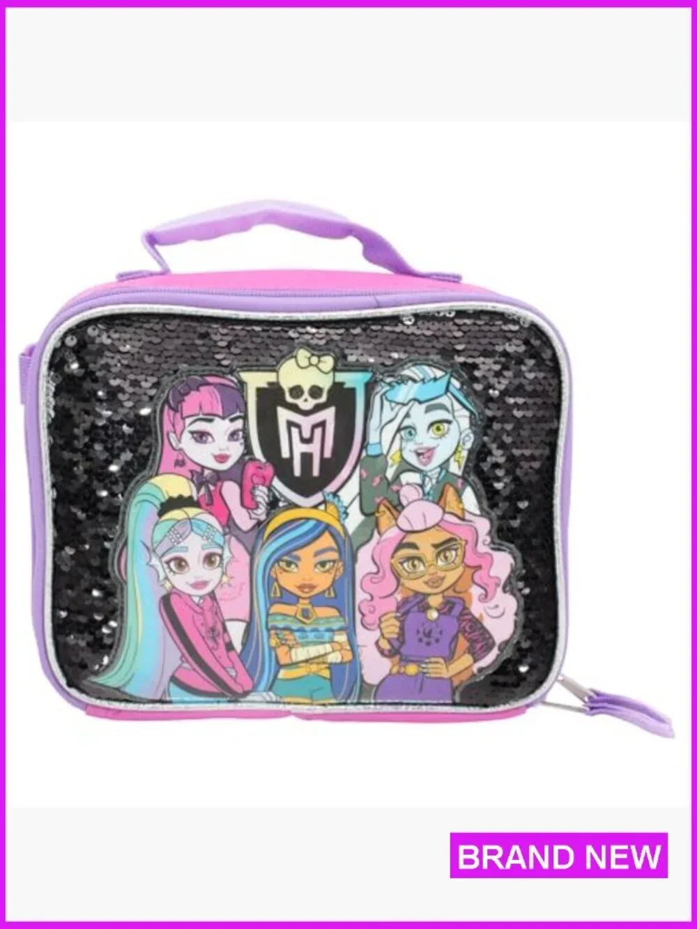 Monster High Backpack Set Flip Sequins School Bag 16 Inch Trendy Girls